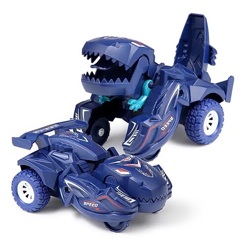 Aufprallverformtes Dinosaurier-Spielzeugauto, Trägheitsauto, unfallsicher und drehbar, Rennjungen-Spielzeugauto, Kindergeschenk