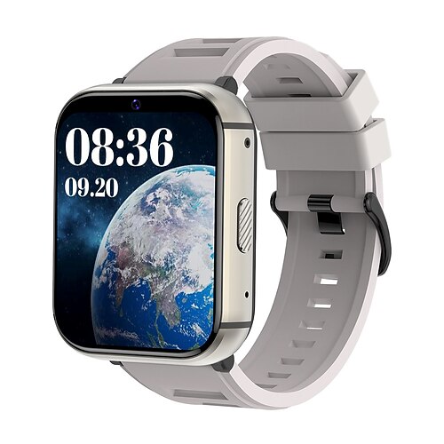 696 PG668 Smartwatch 2.08 Zoll Smart Watch Telefon Bluetooth 4G Schrittzähler AktivitätenTracker Herzschlagmonitor Kompatibel mit Android iOS Damen Herren GPS Freisprechanlage Mediensteuerung IP 67