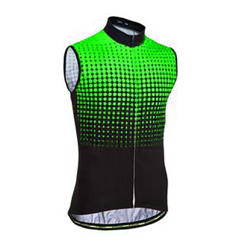 21Grams Herren Ärmellos Fahrradtrikot Sommer Polyester Grün Orange Rot Gradient Fahhrad Trikot / Radtrikot Bergradfahren Straßenradfahren Atmungsaktiv Reflexstreiffen Tasche auf der Rückseite Sport Image
