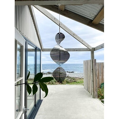 helix wind spinner windspiel outdoor anhänger handgemachtes geschenk stahl windspiel ornament garten hängen dekor art