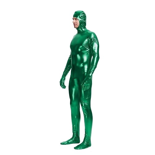 Zentai-Anzüge Bodysuit Karnevalskostüm Ganzkörperanzug Herren Einfarbig Latex Elasthan Lycra Kostüm für Karneval Maskerade Erwachsene Image