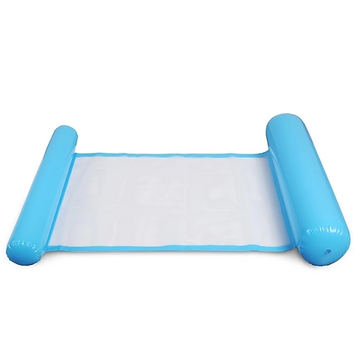 1 stücke sommer aufblasbare faltbare schwimmende reihe schwimmbad wasser hängematte luftmatratzen bett strand pool spielzeug wasser liegestuhl, aufblasbar für pool Image