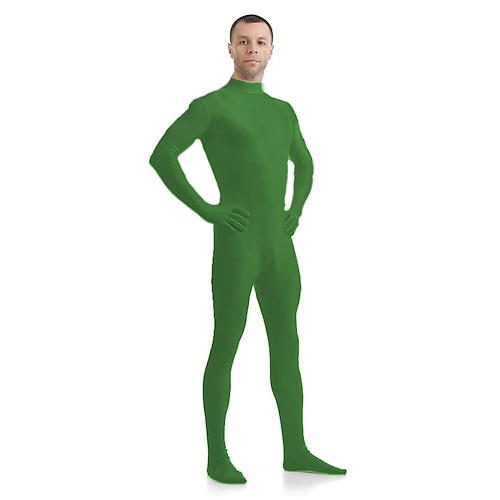 Zentai-Anzüge Ganzkörperanzug Bodysuit Karnevalskostüm Ganzkörperanzug Paar Herren Damen Sex Einfarbig Elasthan Lycra Kostüm für Halloween Erwachsene Image