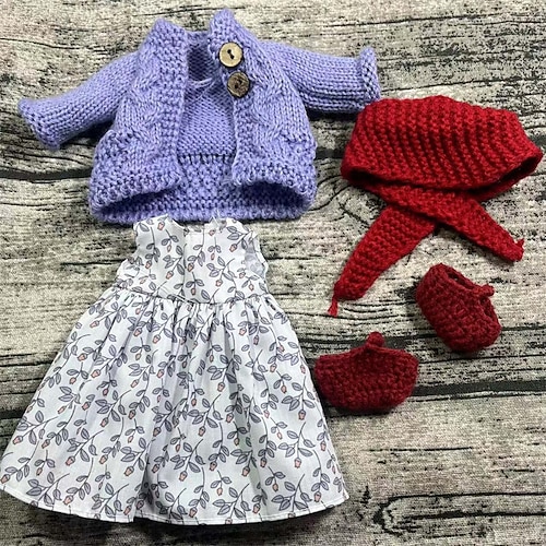 Waldorf Puppe Kleiderwechsel Materialtasche Persönlichkeit Set Waldorf handgemachte Muppet Puppe Weihnachtsgeschenk