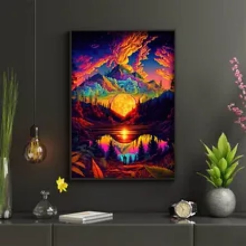 Druck Gerollte Leinwand - Landschaft Pflanzen Modern Kunstdrucke Image