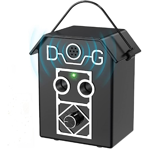 Hundetraining Anti-Bell-Gerät einstellbarer Ultraschall-Hundehaustiere Anti-Bell automatisch einstellbar flexibel einfach zu installieren Sicherheit Kunststoff-Ultraschall für Haustiere