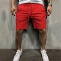 Herren Sweatshorts Kurze Hose Bermudas Kordelzug Elastische Taille Buchstabe Atmungsaktiv Sport Kurz Täglich Strand Baumwolle Sport Casual Schwarz Weiß Mikro-elastisch