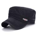 Herren Schiebermütze Cap Basecap Militärmütze Kadettenhut Schwarz Blau Baumwolle Jahrgang Reise Strand Design Outdoor Urlaub Glatt Einstellbar Waschbar Bequem