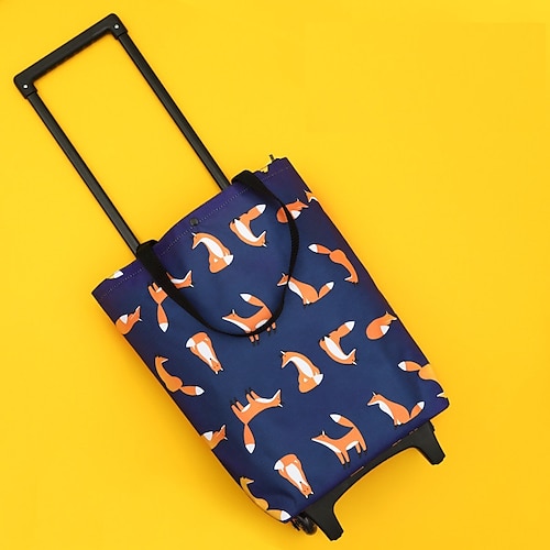 Faltbare Einkaufstasche mit Rädern, wiederverwendbare Lebensmitteleinkaufstaschen, Öko, große Lebensmittel, Supermarkt, Gemüsetaschen Image