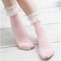 1 Paar Damen-Söckchen, niedrig geschnittene Socken, Hochzeit, Party, Alltag, Spitze, Retro, Polyester, klassisch, Lolita, Vintage, Retro, waschbare Socken