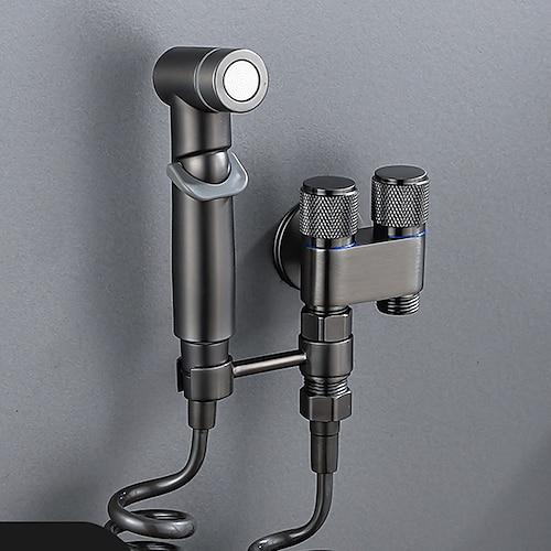 Badezimmer-Handbrause, Bidet-Shattaf-Sprühgerät, Wandhalterung, Toilette, Handbrause, Bidet-Spray, Wandmontage, Windelbaden, Haustiere, Damenhygiene, Reinigung