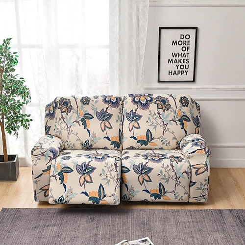 Stretch-Sofabezug für Liegesofas, 2-Sitzer, Sofabezug für Liegesofas, Sofabezug mit elastischer Schlaufe, kratzfester Möbelschutz für Kinder, Haustiere, Hunde, Katzen Image