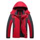 Plus Size Herren wasserdichte Wanderjacke Regenjacke Kapuzenjacke Abnehmbarer Hut Windjacke Regenmantel Outdoor winddicht wetterfest leichter atmungsaktiver Trenchcoat Oberbekleidung Top Angeln Klettern