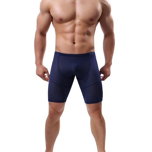 Herren Laufshorts Grundschicht Netz Basisschicht Sportlich Athleisure Sommer Schnelltrocknend Weich Kompression Feuchtigkeitsableitend Atmungsaktiv Fitnesstraining Joggen Übung Schmaler Schnitt Image
