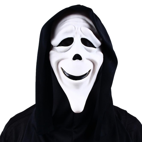 Ghostface-Maske, Teufelsgespenst, Cosplay-Kostüme, Latex-Horrormasken, Ghost Face Scream-Helm, gruselige Halloween-Party-Maskerade-Requisiten, Karneval Image