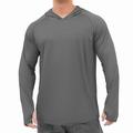 Herren Langarm Sonnenshirts UV-Schutz Hoodie Rashguard Wandern Angeln Schwimmen T-Shirt Top Outdoor Sonnenschutz Atmungsaktiv Schnelltrocknend Leicht Sommer Blau Marine Weiß Klettern