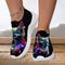 Damen Turnschuhe Slip-Ons Schuhe bedrucken Flyknit Schuhe Komfort Schuhe Outdoor Täglich Katze Flacher Absatz Modisch Brautkleider schlicht Fliegendes Weben Gelb Rosa Blau