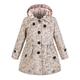 kinderkleidung Mädchen Trenchcoat Langarm Verdickte Windjacke – rosarote Punkte Verdickte Windjacke – verdicktes Khaki Verdicktes Khaki mit Windjackenmuster Feste Farbe Graphic Taste Frühling Herbst