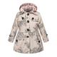 kinderkleidung Mädchen Trenchcoat Langarm Verdickte Windjacke – rosarote Punkte Verdickte Windjacke – verdicktes Khaki Verdicktes Khaki mit Windjackenmuster Feste Farbe Graphic Taste Frühling Herbst