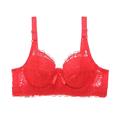 Damen-BHs Bralettes Spitzen-BHs gepolsterte BHs Bügel-BH abnehmbare Träger 3/4-Körbchen Spitze einfarbig mikro-elastisch atmungsaktiv Push-Up Datum Valentinstag Freizeit Alltag Hellblau