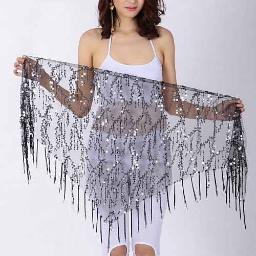 Bauchtanz-Hüftschals für Damen, Chinlon-Pailletten-Hüftschal, Party-Accessoires Image