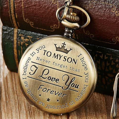 Taschenuhr für Männer Analog Quarz Tonneau Vintage Magnetisches Metall Design Quarz Taschenuhren Halskette Fob Uhren Ketten Anhänger Uhr Unisex Geschenk Image