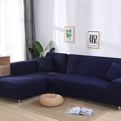 Burgunderroter Stretch-Sofabezug, Schonbezug, elastische Sofagarnitur, Sessel, Loveseat, 4- oder 4- oder 3-Sitzer, L-Form, grau, massiv, weich, strapazierfähig, waschbar Image