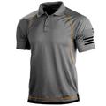 Herren Taktisches Hemd Performance-Polo Performance-Shirt Hemd für Wanderer Kargen Kurzarm Sport Natur Urlaub Ausgehen Casual Schnell Trocknend Atmungsaktiv Weich Glatt Schwarz Weiß Sportkleidung