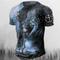 Herren Grafik Tiermotiv Löwe Glaube T Shirt Kurzarm T-Shirt 3D-Druck Rundhalsausschnitt Hemd Vintage Mode Designer Outdoor Täglich Sport Rote Blau Braun Frühling Sommer Bekleidung S M L XL 2XL 3XL