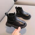 Jungen Mädchen Stiefel Täglich PU Kleine Kinder (4-7 Jahre) Kleinkinder (2–4 J.) Täglich Schwarz Weiß Braun Sommer Frühling Herbst