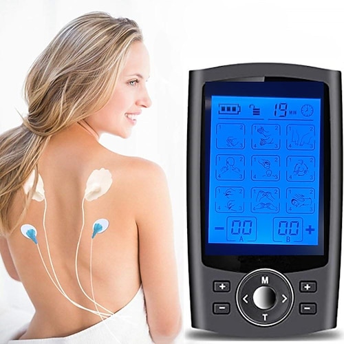 Tens Unit Muskelstimulator elektronisches PMS-Pulsmassagegerät für Schock-Physiotherapie Rückenschmerzen Linderung Ischias und Schulter Erholung Image