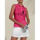 Damen poloshirt Golfkleidung Rosa Rot Ärmellos Sonnenschutz Leichtgewichtig T-Shirt Shirt Damen-Golfkleidung, Kleidung, Outfits, Kleidung