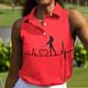 Damen poloshirt Golfkleidung Rosa Rot Ärmellos Sonnenschutz Leichtgewichtig T-Shirt Shirt Damen-Golfkleidung, Kleidung, Outfits, Kleidung