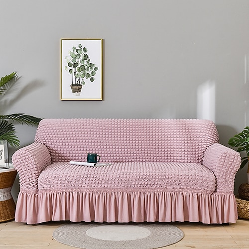 Stretch-Sofabezug, Schonbezug, Burgunderrot, elastisch, modernes Ecksofa für Wohnzimmer, Sofabezug, Ecksesselschutz, Sofabezug, 1/2/3/4-Sitzer Image