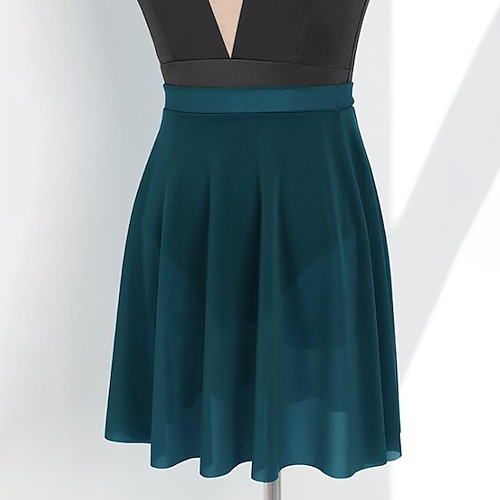 atmungsaktive Ballett Activewear Röcke solide Trainingsleistung für Damen hohe Nylon-Tagesröcke für Damen Image