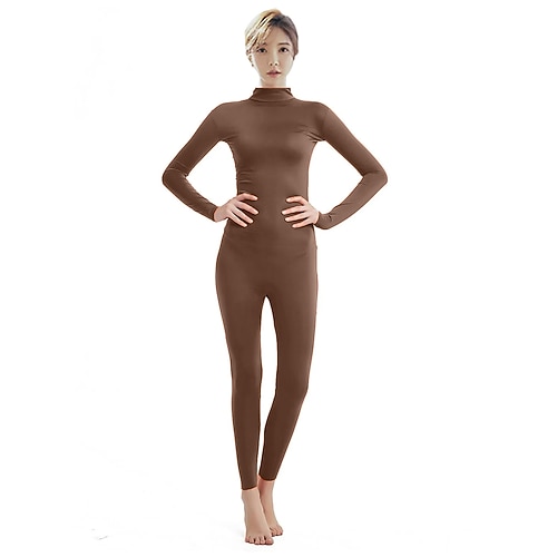 Zentai-Anzüge Cosplay Kostüm Catsuit Karnevalskostüm Ganzkörperanzug Königstag Herren Damen Sex Einfarbig Elasthan Lycra Kostüm für Halloween Karneval Maskerade Erwachsene Image