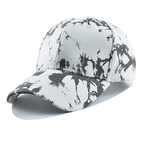 Unisex Cap Basecap Sonnenhut Weiß Gelb Polyester Bedruckt Reise Strand Design Outdoor Urlaub Batik Einstellbar Modisch Sichtschutz Image