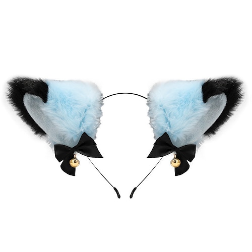 Katzenohren (gedämpftes Brot in Form von Katzenohren), Glöckchen-Haarband, Haar-Accessoires, japanisches Katzen-Kopfband, Halloween-Party, sexy Haarband