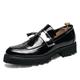 Herren Loafer Slip On Bullock Schuhe Abendschuhe Quasten-Müßiggänger Wingtip-Schuhe Wanderschuhe Geschäftlich Britisch Hochzeit Party Abend Leder Lackleder Halbschuhe Schwarz Silber Gold Frühling