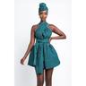 Damen Einteiler Moderne afrikanische Outfits Boho Afrikanischer Druck Kitenge Hauptdarstellerin Maskerade Erwachsene Kleid Party