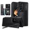 Handy Hülle Handyhüllen Für Samsung Galaxy Z Fold 7 Z Fold 6 Z Fold 5 Z Fold 4 Z Fold 3 Leder Mit Kartenhalter Ständer mit Stifthalter Einfarbig PC PU-Leder