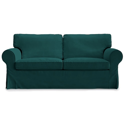 Bezug für 2-Sitzer Sofa 100% Baumwolle Loveseat-Bezug weicher und atmungsaktiver Stoff für maximalen Komfort Image