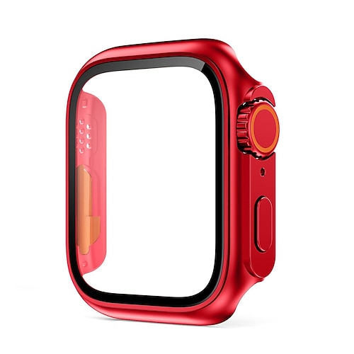Uhrengehäuse mit Displayschutzfolie Kompatibel mit Apple Watch Series 8 7 41mm 45mm / Series 6 5 4 SE 40mm 44mm Kratzfest Staubdicht Stoßfänger-Vollabdeckung Harter PC Beobachten Abdeckung Image