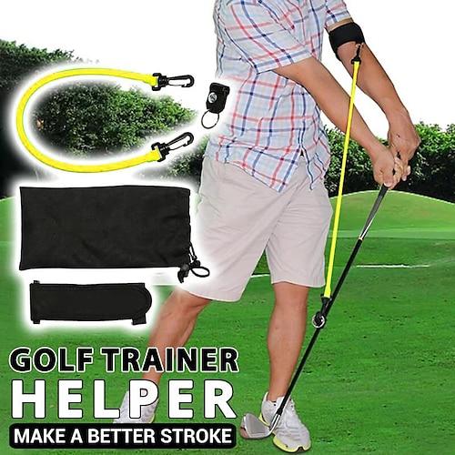 Golfschwungtrainer, Haltungskorrekturtrainer, tragbare Golfschwung-Trainingshilfen für Anfänger, elastischer Seilgürtel zur Korrektur Ihres Schlags und zur Verbesserung Ihres Spiels