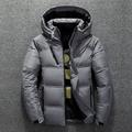 Herren Wintermantel Winterjacke Daunenjacke Steppjacke übergangsjacke Tasche Büro Karriere Verabredung Casual Draussen Bequem Sport Winter Solide / einfarbig Dunkelgrau Schwarz Rote Grau Pufferjacke