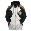 Herren-Hoodie die historische Figur Alexander Cosplay 3D-gedruckte Sweatshirts für Männer