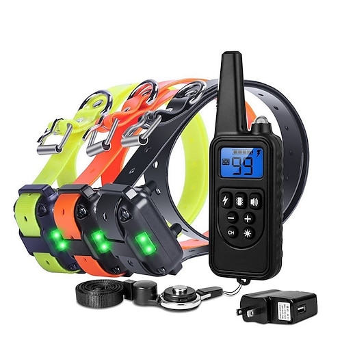Hundetraining Schockhalsband verstellbarer Hundetrainer elektronisch / elektrisch Kunststoff elektronische Verhaltenshilfen Gehorsamstraining für Haustiere
