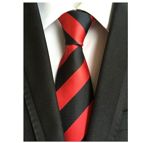 Herren Krawatten Arbeit Hochzeit Gentleman Formaler Stil Moderner Stil Mode Gestreift Geschäft Formell Formeller Abend Image