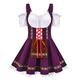 Karneval Oktoberfestbier Kostüm Kleid Dirndl Trachtenkleader Oktoberfest / Bier Kleider Cosplay Bayerisch Wiesn Damen Stoff im traditionellen Stil Kleid Schürze