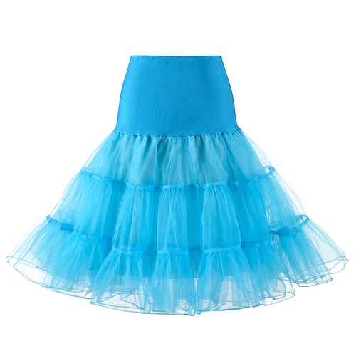 50er Jahre Prinzessin Petticoat Reifrock Tutu Unterrock Crinoline Tüllrock Damenkostüm Vintage Cosplay Party / Abendball kurz / Minirock Image